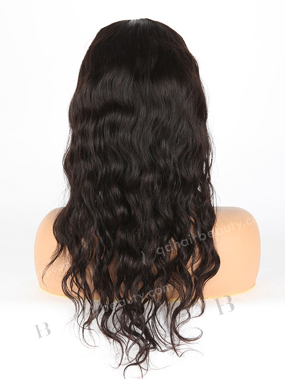 In Stock Malaysian Virgin Hair 16" Natural Straight Natural Color Silk Top Glueless Wig GL-03043