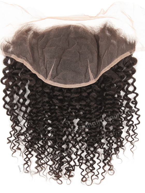 In Stock Indian Remy Hair 14" 7mm Curl Natural Color Lace Frontal SKF-110