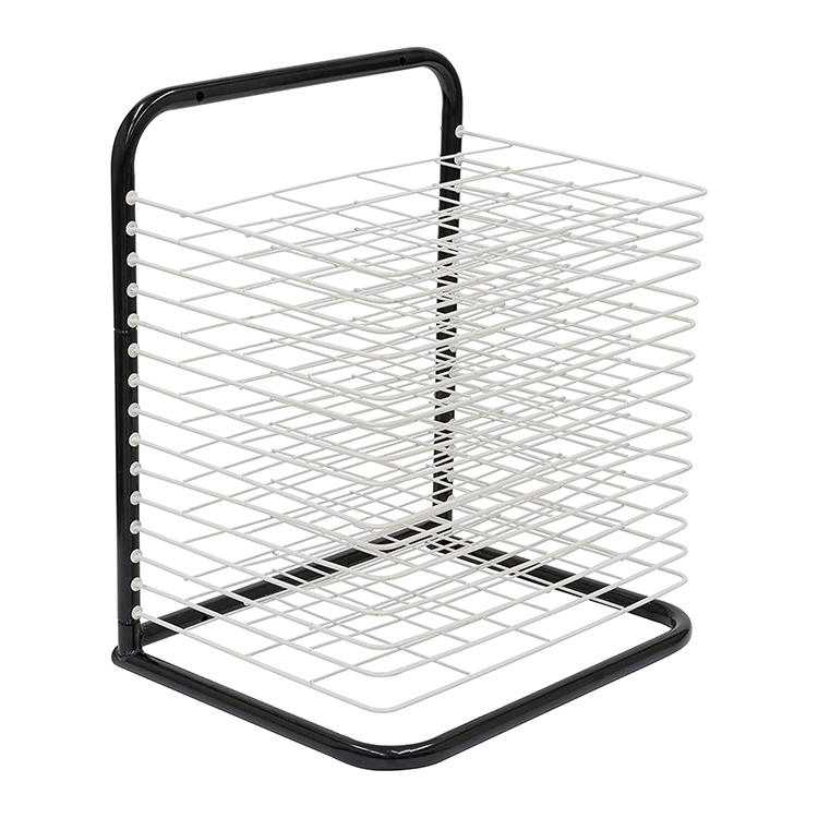 JH-Mech 10 Layers Art Drying Rack Sturdy Metal Art Rack Use as a Wall Mount or Tabletop Stand