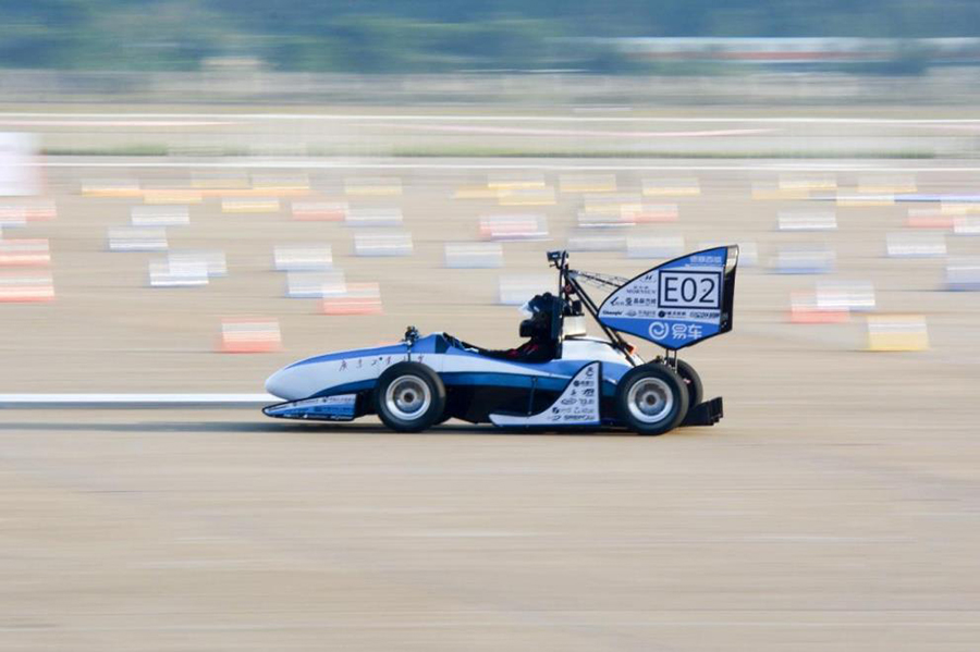 2018 Guangdong University of Technology Formula Easy Car team to TEDA Titanium
