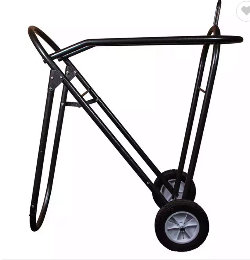 JH-Mech Simple and Portable Design Folding Saddle and Tack Cart on Wheels Standing Horse Saddle Rack