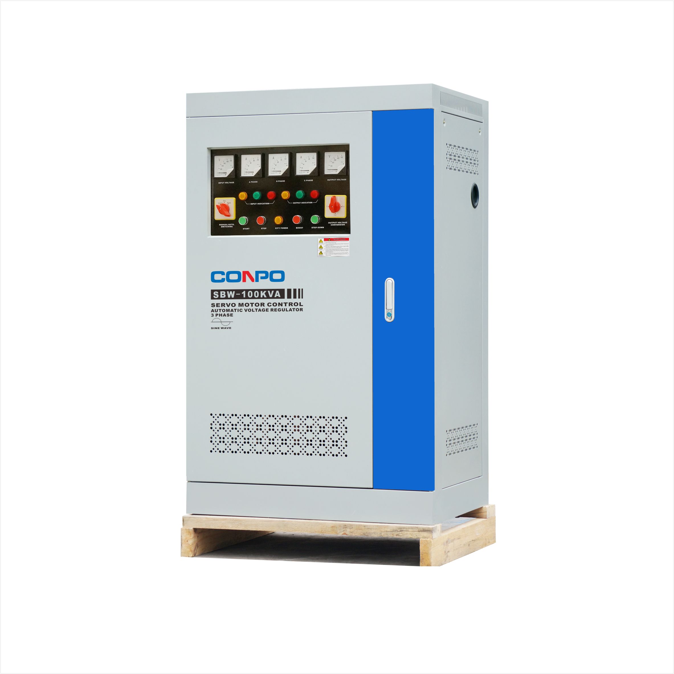 SBW-80KVA, 100KVA, 120KVA 3Phase Industrial-grade Automatic Voltage Regulator/Stabilizer