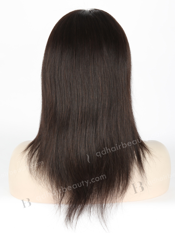 In Stock Brazilian Virgin Hair 10" Straight Natural Color Full Lace Wig FLW-04149