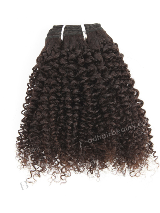 In Stock Brazilian Virgin Hair 14" 7mm Curl Natural Color Machine Weft SM-4106