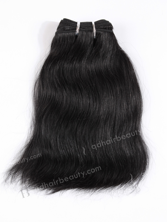 In Stock Indian Remy Hair 10" Natural Straight 1# Color Machine Weft SM-190