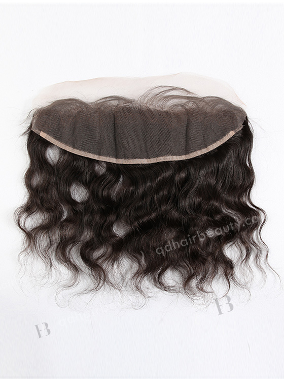 In Stock Indian Virgin Hair 12" Natural Wave Natural Color Lace Frontal SKF-048