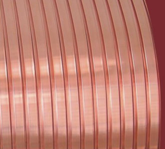 Bare rectangular copper wire