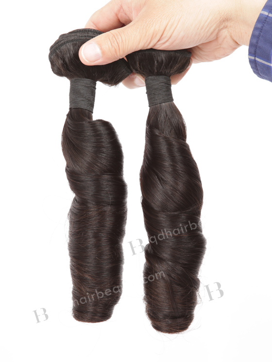 Top Quality 14'' Peruvian Virgin Curl As Pictures Natural Color Hair Wefts WR-MW-149