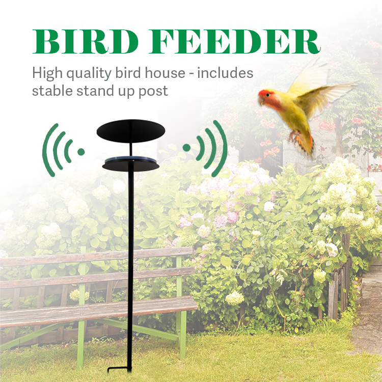 JH-Mech Rust Proof Stainless Steel Hanging Bird Feeder Hanging Bird Feeding Station With Stand
