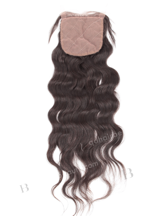 Indian Virgin Hair 16" Natural Wave Natural Color Silk Top Closure WR-LC-033