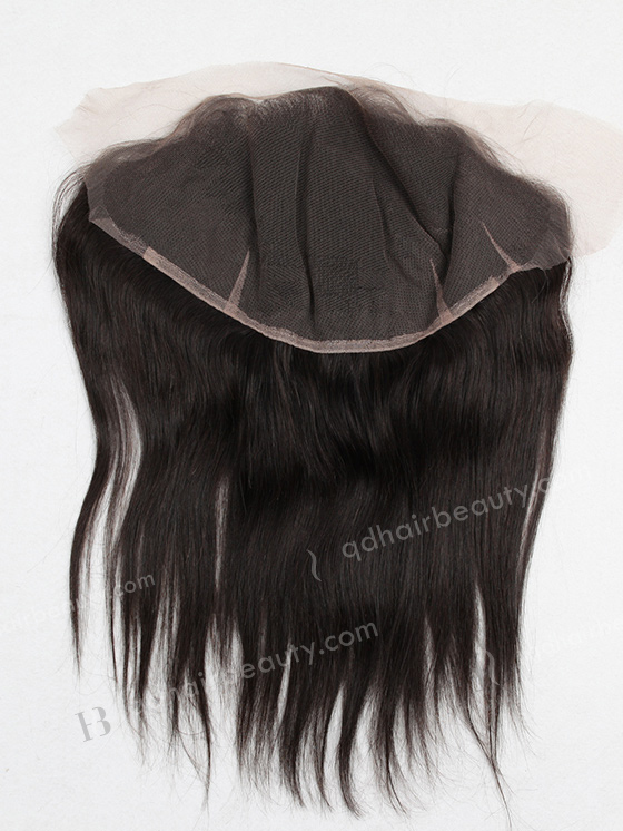 In Stock Indian Remy Hair 12" Straight Natural Color Lace Frontal SKF-052