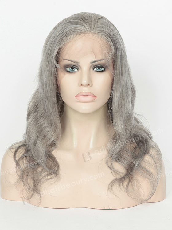 Brazilian Body Wave Grey Color Full Lace Wigs WR-LW-096