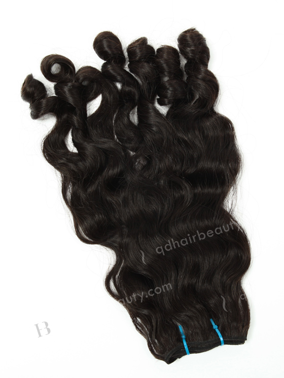 18'' Indian Remy Custom Curl Natural Color Human Hair Wefts WR-MW-138