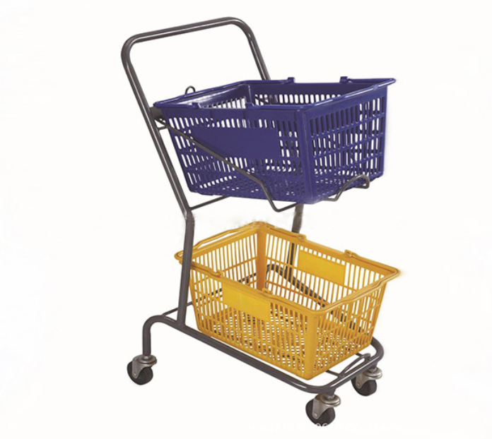 Double Basket Shopping Cart