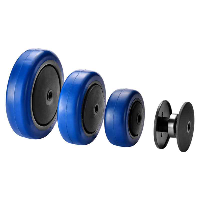 Blue Elastic Rubber Industry Wheels (Single Ball Bearing) - A39 Series