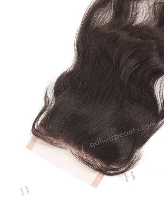 In Stock Brazilian Virgin Hair 14" Natural Wave Natural Color Top Closure STC-10
