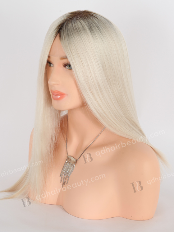 In Stock European Virgin Hair 16" All One Length Straight T9/White Color Grandeur Wig GRD-08019