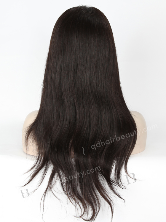 In Stock Chinese Virgin Hair 18" Natural Straight Natural Color Full Lace Glueless Wig GL-07004
