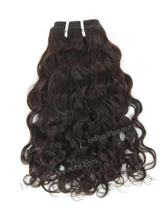 In Stock Brazilian Virgin Hair 12" Brazilian Curl Natural Color Machine Weft SM-482