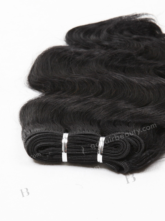 In Stock Indian Remy Hair 12" Body Wave 1# Color Machine Weft SM-1102