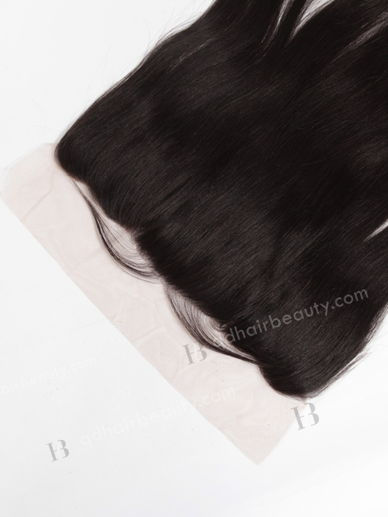 In Stock Indian Remy Hair 16" Light Yaki Natural Color Lace Frontal SKF-071