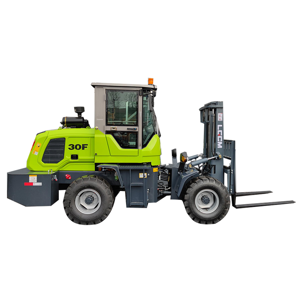 Side shift new rough terrain diesel forklift LG30F with chinese brand motor YUNNEI