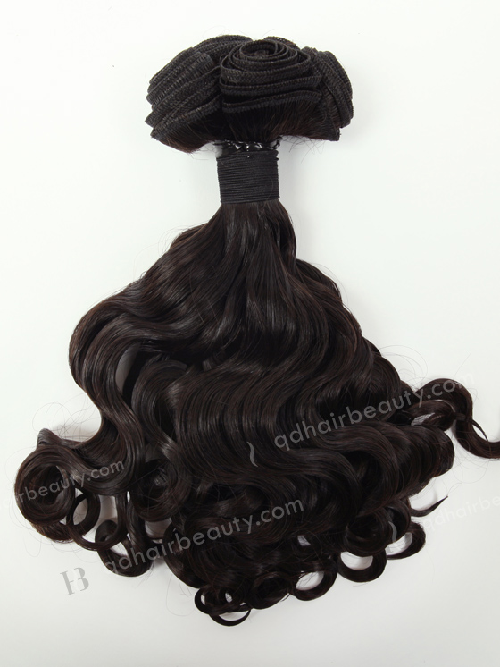 In Stock 7A Peruvian Virgin Hair 12" Double Drawn Peruvian Curl Natural Color Machine Weft SM-614