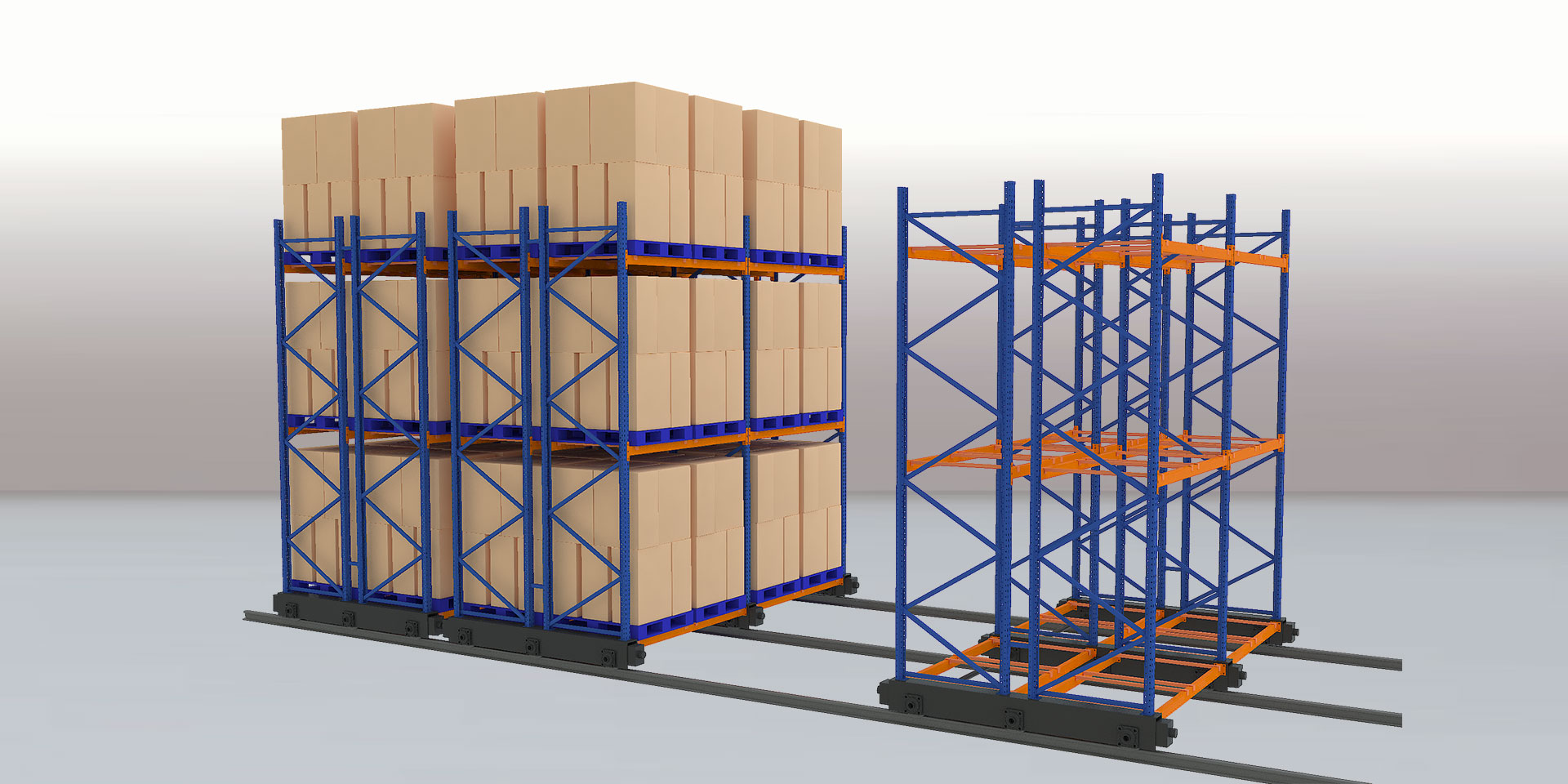 How does the shuttle racking system consider the unitization of goods