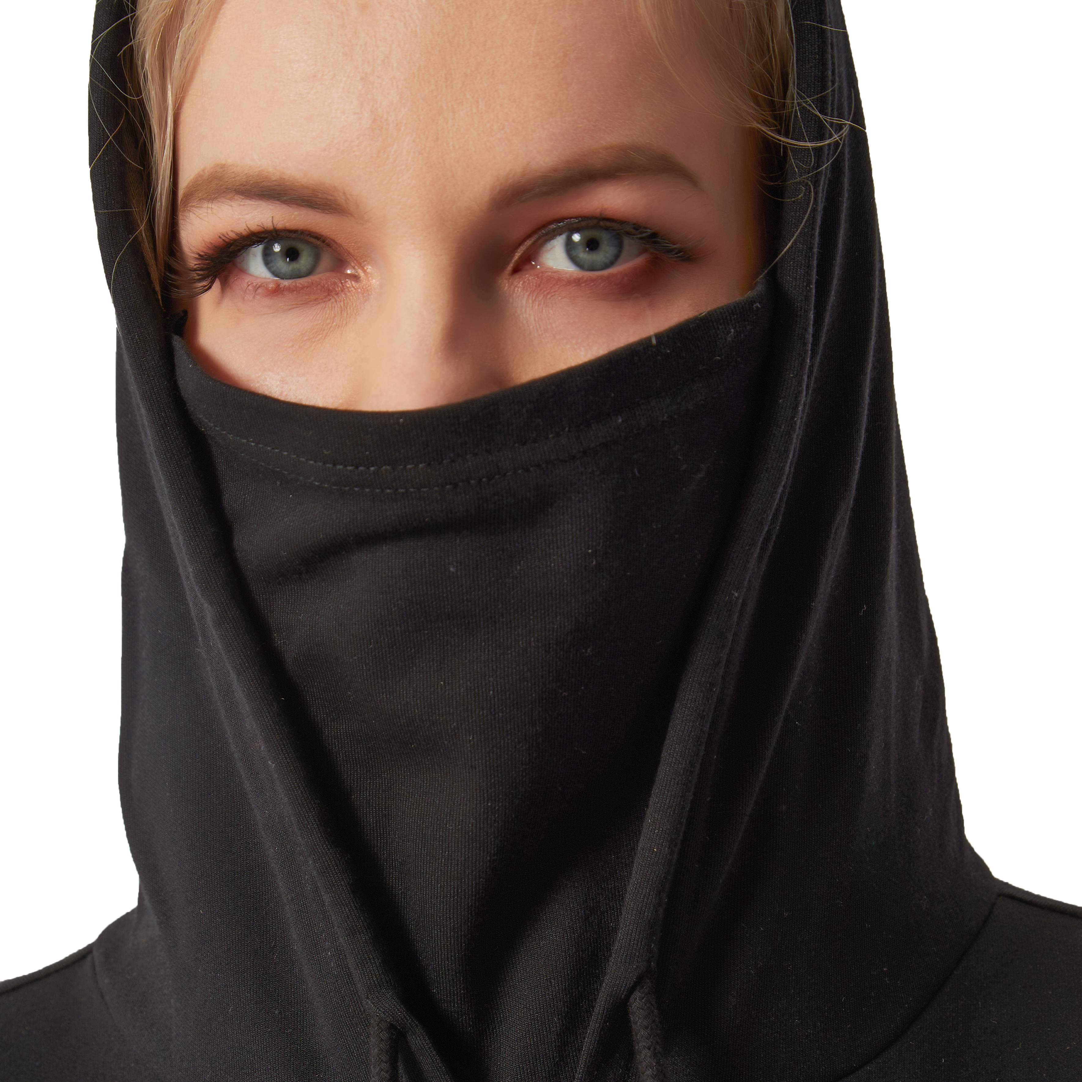 Hooded electromagnetic wave shielding protective sweater with face mask