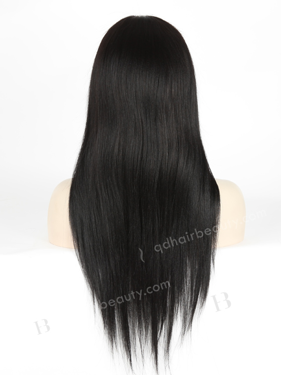In Stock Indian Remy Hair 18" Light Yaki Color #1b Silk Top Full Lace Wig STW-038
