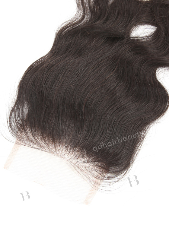 In Stock Indian Virgin Hair 12" Natural Wave Natural Color Top Closure STC-28