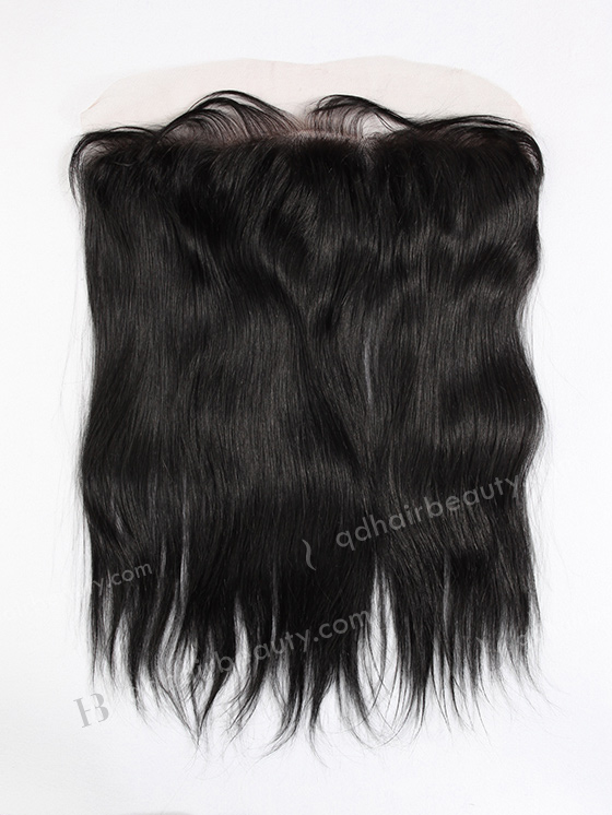 In Stock Indian Remy Hair 16" Straight Color 1# Lace Frontal SKF-004