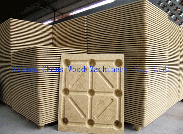 compressed wood pallet