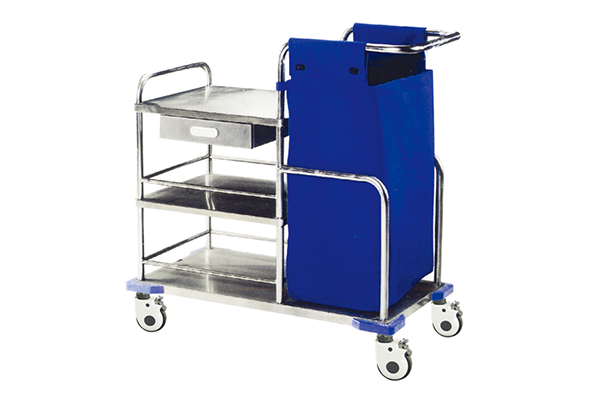 B-40 3 layers stainless steel morning medical care patient trolley