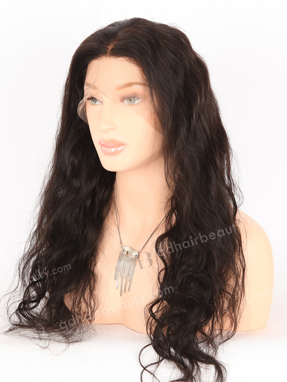 In Stock Brazilian Virgin Hair 22" Natural Straight Natural Color Full Lace Wig FLW-04105
