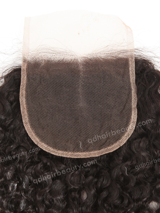 Brazilian Virgin Hair 26" Curl As Picture Natural Color Swiss Lace Closure WR-LC-037
