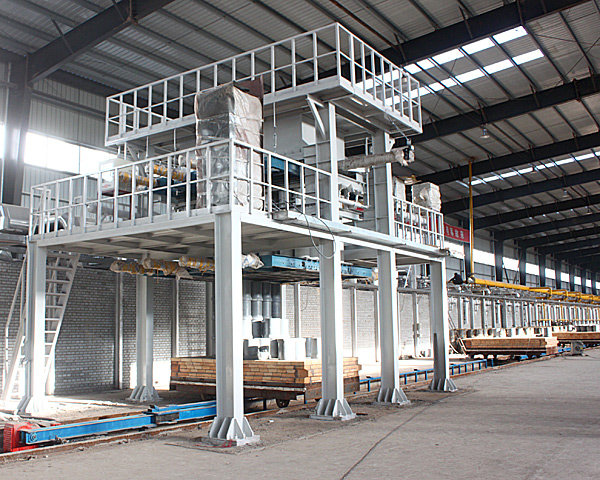 SDYCZ tunnel kiln - automatic loading system for bulk material