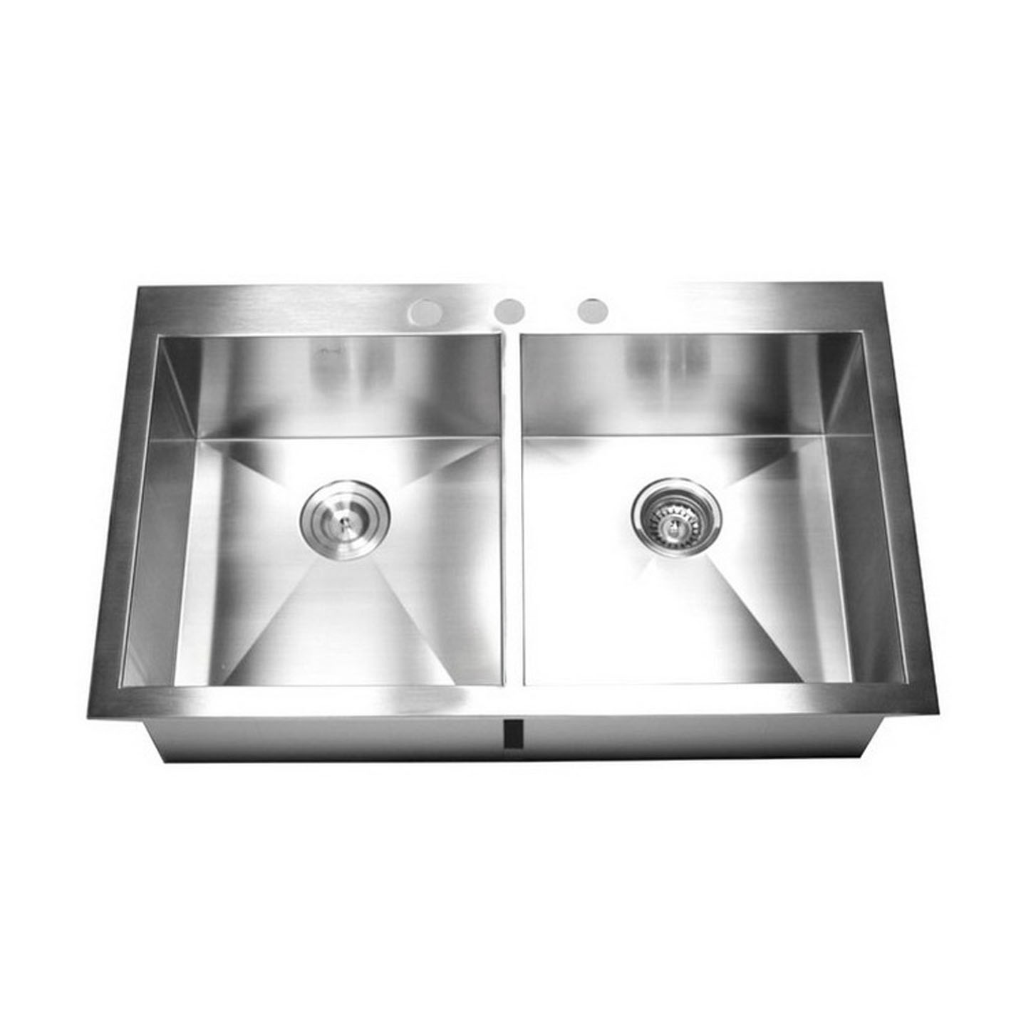 Stainless Steel Handmade Double Sink DST-3322