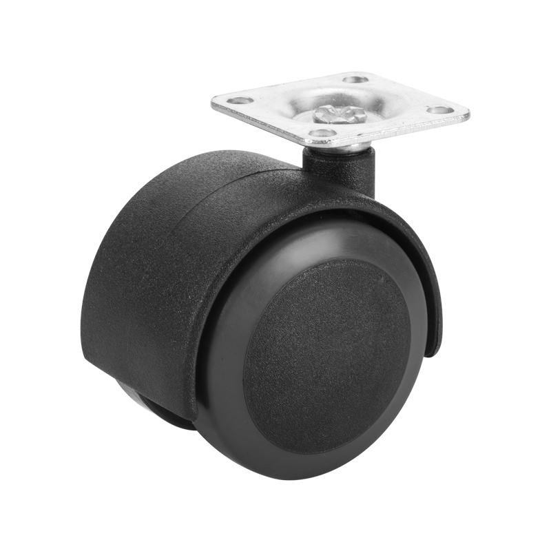 (1-12)    50mm, 75mm, 100mm PA.PU twin wheel caster ,chair caster