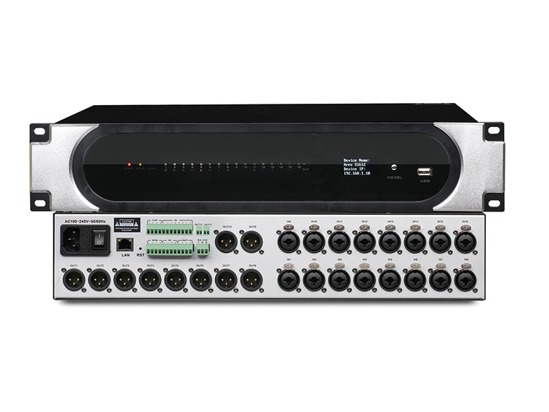 DMX-1612-16进12出音频媒体管理主机