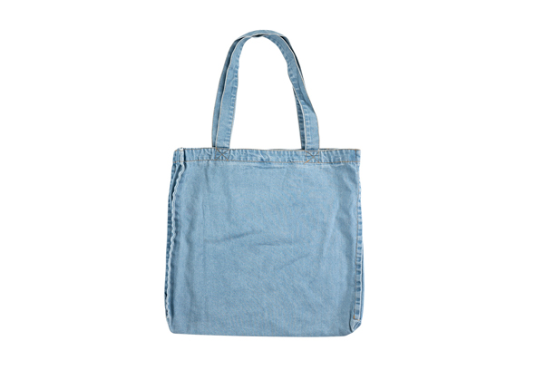 Denim Light Jeans Blue Color Tote Bag (Vinyl Film Printing)