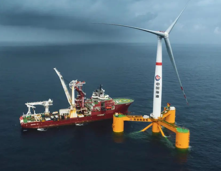 China's First Deep-sea Floating Wind Power Platform Completed the Main Project Construction in Qingdao