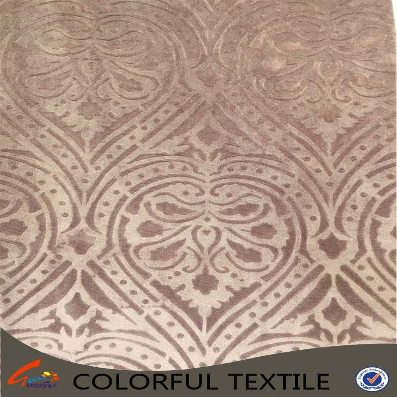 colorful textile 99 polyester hot sale holland velvet 3D style embossed sofa fabric 
