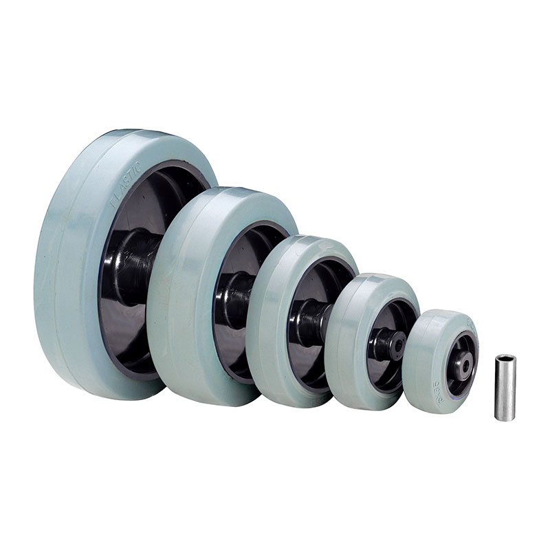 Grey Elastic Rubber Industry Wheels (PA Rim) 37 Series