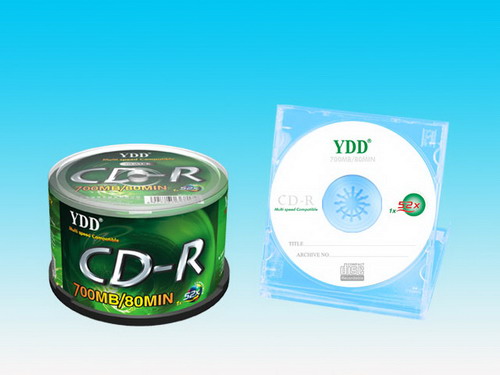 CD-R material (green letters on white)