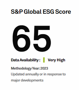 88805新莆京2023标普ESG评分再获提升，全球同行领先