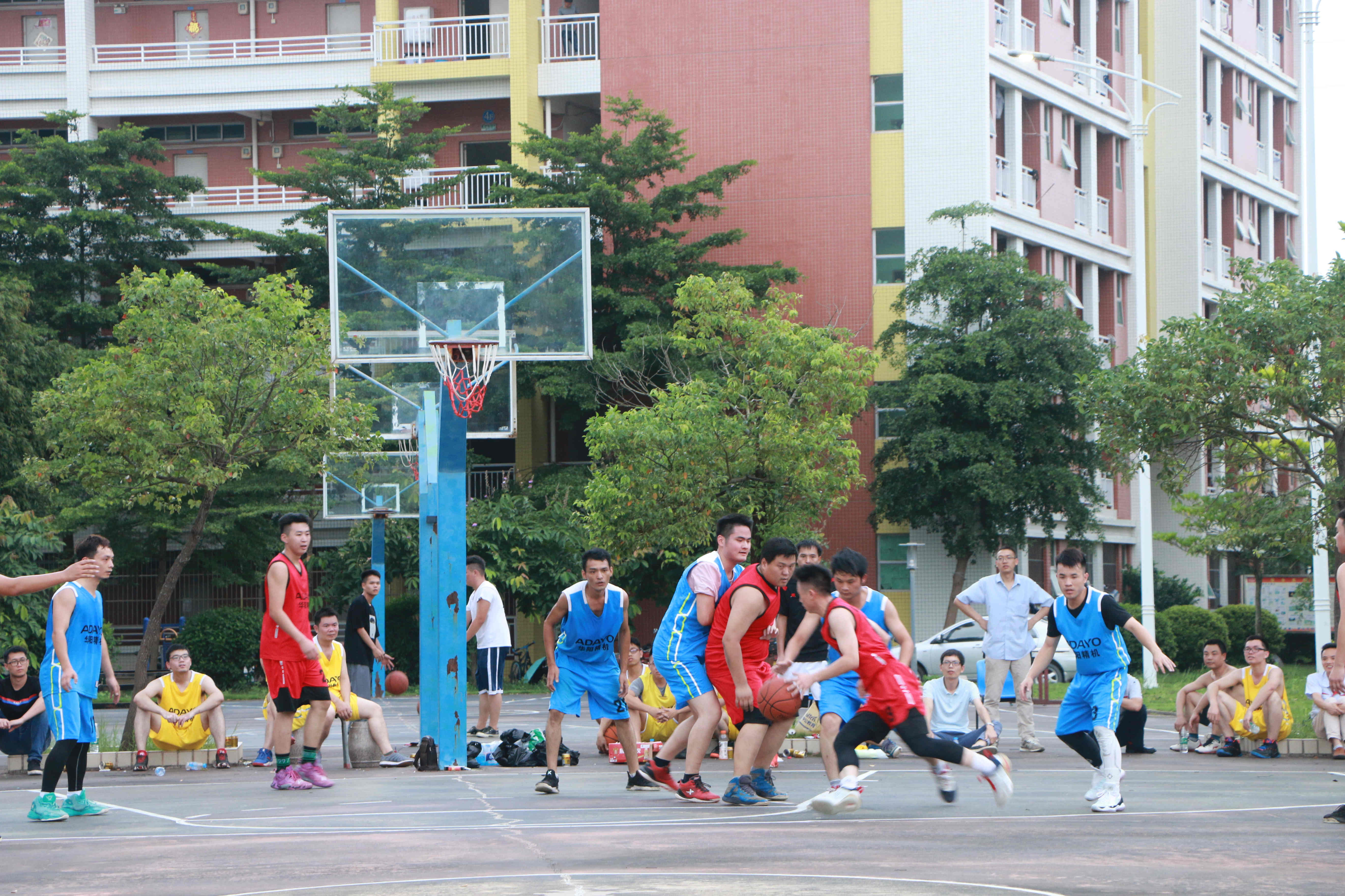 Concentrate on the demeanor, Huayang Precision All-member basketball game is held
