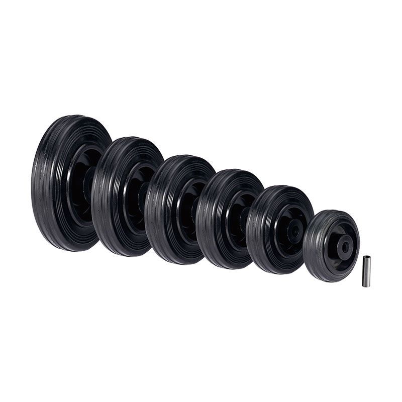 黑色标准橡胶轮（聚丙烯轮芯）- 21 系列