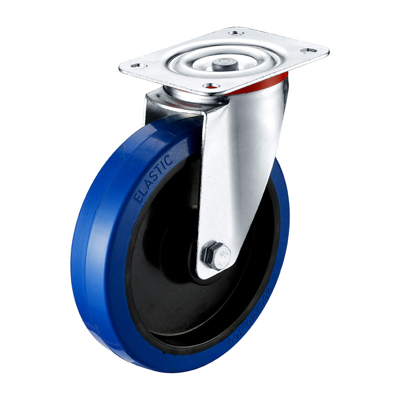 Blue Elastic Rubber Mold on PA Rim Wheels & Castors - 16 Series (New Series)