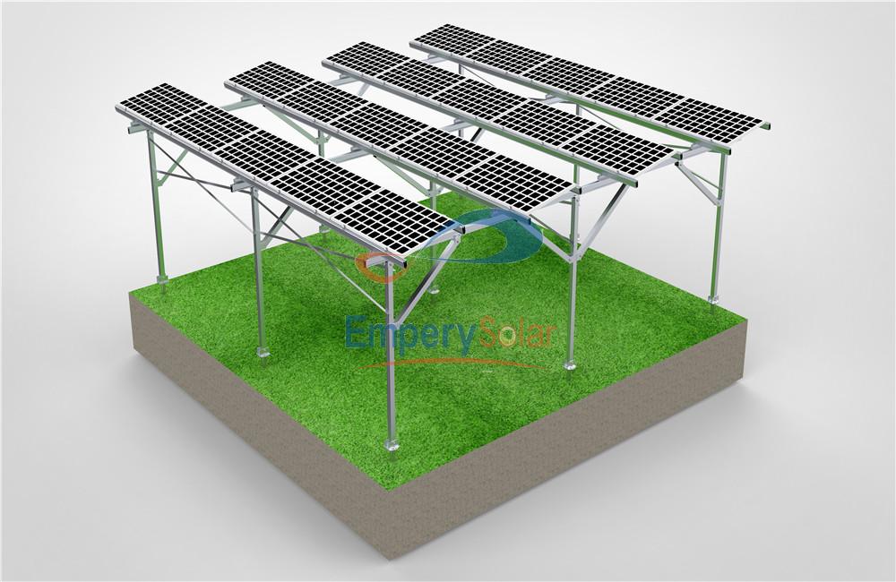 Aluminum Farmland Mounting System,add triangle structure